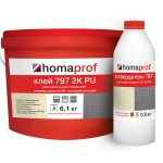 Клей для резиновых покрытий Homakoll 797 2K PU (6,09+0,91)